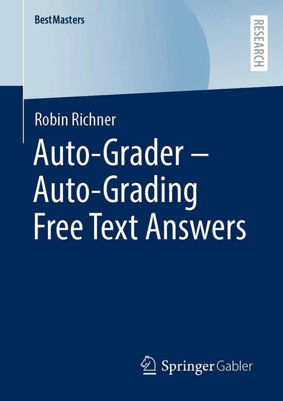 BestMasters - Auto-Grader - Auto-Grading Free Text Answers - cover