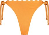 Hunkemöller Cheeky Tanga Bikinibroekje Scallop Lurex Oranje S