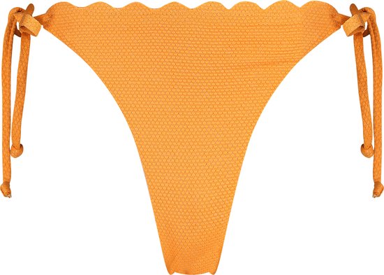 Hunkemöller Cheeky Tanga Bikinibroekje Scallop Lurex Oranje S