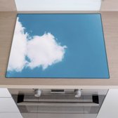 Inductiebeschermer wolken | 81 x 52 cm | Keukendecoratie | Bescherm mat | Inductie afdekplaat