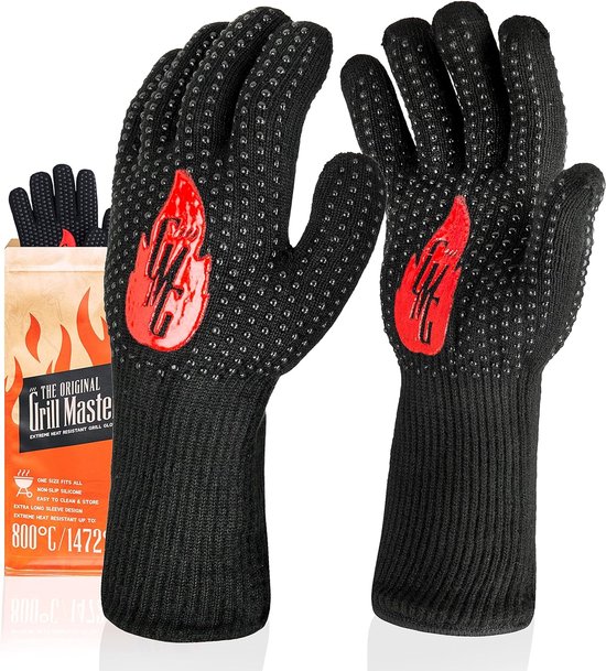Handschoenen - Anti-slip Hittebestendige Grill Handschoenen voor BBQ, Koken, Bakken, Lassen en Roken,