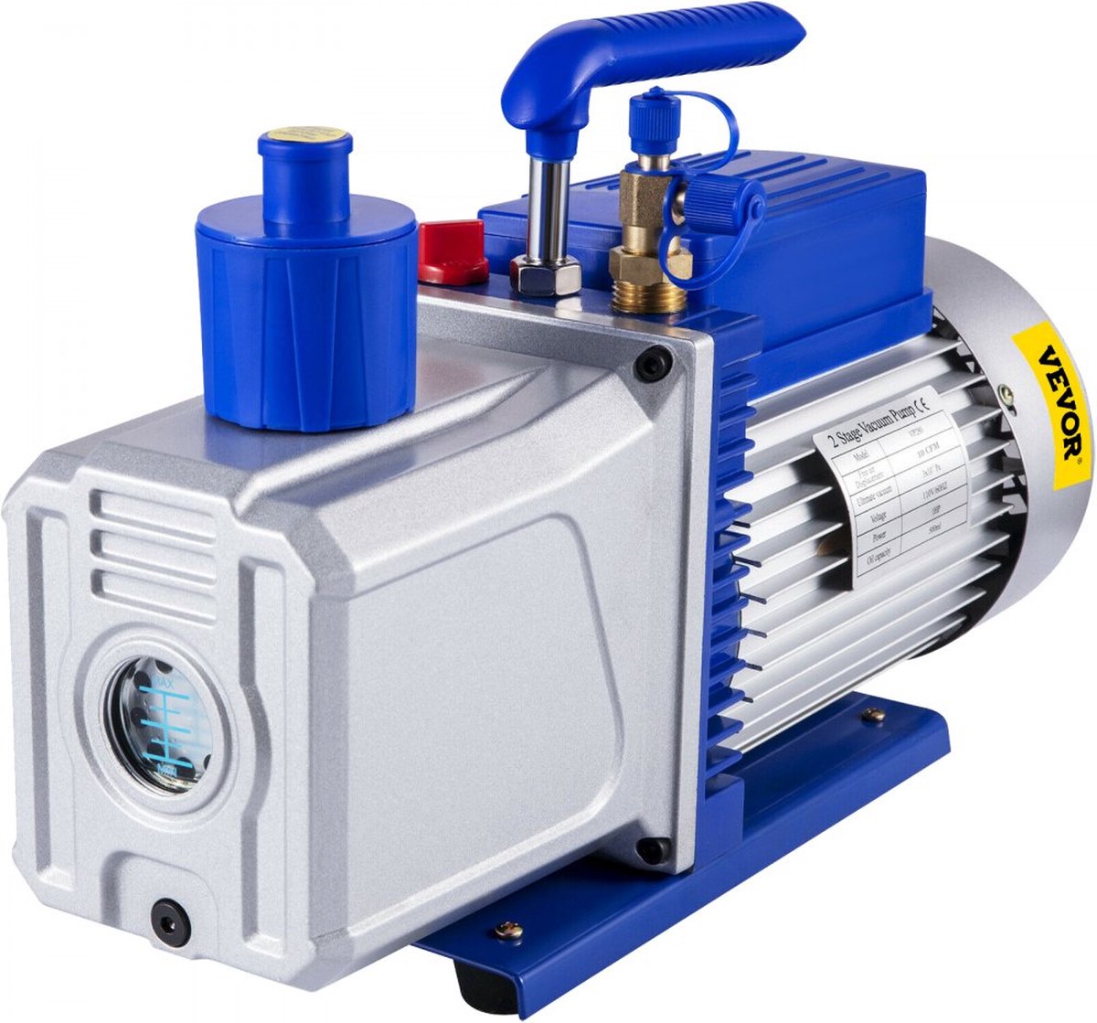 Vacuümpomp Vacuumpomp Airco 10CFM 2 fasen 1HP Koelmiddel Vacuümpomp Koelgereedschap Airconditioning Nieuw
