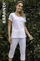 Barandi - Dames Pyjama - Wit/Blauw - Marta 13 - L