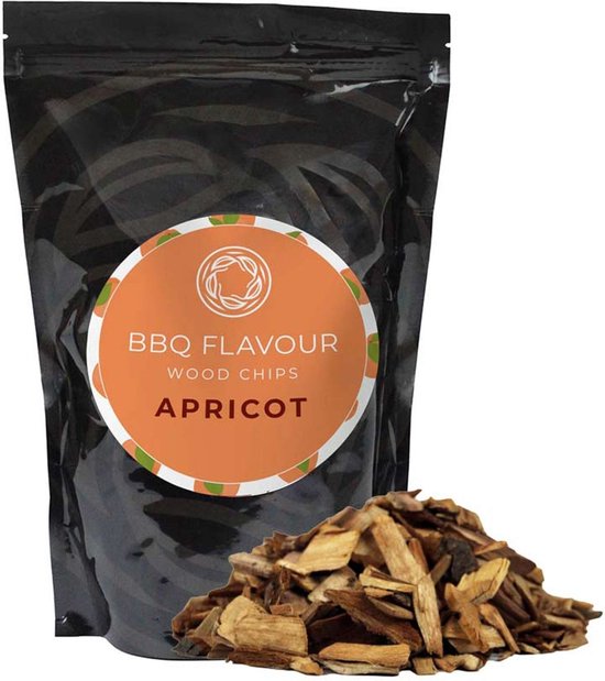 BBQ Flavour - Rookhout - Rookmot - Rooksnippers - Abrikoos - Apricot - 500 gr - BBQ Flavour