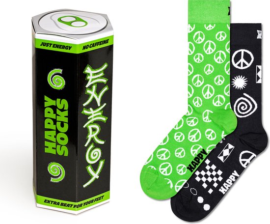 Happy Socks - 2-Pack Energy Drink Socks Gift Set maat 36-40