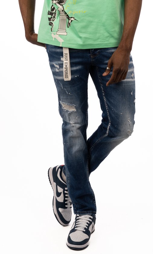 Emporio Jeans Homme Stone Bleu-Je-Thybo-2024-Slimfit-Taille:W30XL34