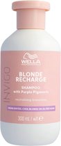 Wella Professionals Invigo Blonde Recharge Cool Blonde Shampoo 300 ml - Normale shampoo vrouwen - Voor Alle haartypes
