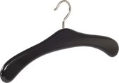 De Kledinghanger Gigant - 6 x Garderobehanger beukenhout zwart gelakt, 45 cm