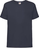 Fruit Of The Loom Kids Sofspun® T-shirt - Donker Blauw - 104 - 3/4 Jaar