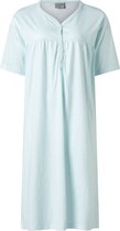 Lunatex - dames nachthemd 224160 - korte mouw - turquoise - maat XL