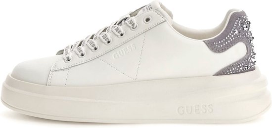 Guess Elbina Dames Sneakers - White Grey - Maat 41