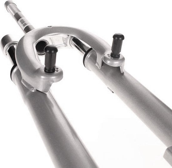 Verende voorvork 28 inch - 1 vorkbuis - V-brake nokken - zilver van Merkloos — afbeelding 2