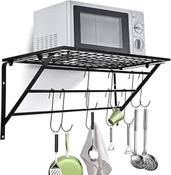 Goodivery ® Hangrek Aan De Deur, Zachte Stoffen Hangorganizer Met 4 Grote Vakken Met Helder Venster En 2 Metalen Haken Hangende Opberger Voor Slaapkamer Kantoor Kinderkamer Zwart