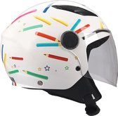 BHR 838 Kids – Kinderhelm Scooter – Veiligheid voor uw Kind – Scooterhelm voor Kinderen – Kinderhelm Motor - Potloden – Maat S