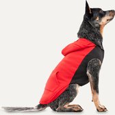 Goo-eez Kangaroo Fleece Hoodie Hond - Zachte Pluche Voering - XS - Ruglengte 29 cm - Hondenhoodie - Eenvoudig Aantrekken - Rood