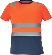 Cerva MONZON high-vis T-shirt 03040139 - HV Oranje/Navy - 3XL