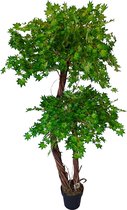 Esdoorn artificiel à double tronc | 170cm - Esdoorn vert clair - Esdoorn Érable - Plantes artificielles pour l'intérieur - Plante artificielle Esdoorn