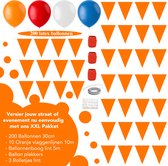 Koningsdag - Versiering - Vlaggenlijnen - Oranje - Pakket - Feest Versiering - Slingers - Ballonnen - Ballonnenboog - Uitgebreide Set