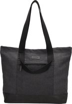 Beagles Originals Mount Fuji Shopper Dames - Schoudertas voor Dames - Handtas van Canvas en Katoen - Zwart