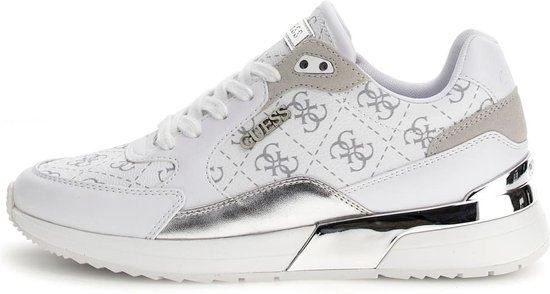 Guess Moxea12 Dames Sneakers - Hoog - White/Grey - Maat 37