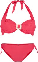 LingaDore Halternek bikini set - 7214 - Rood - 42E