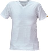 Cerva NOYO ESD V-T-shirt 03040135 - Wit - 3XL