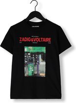 Zadig & Voltaire X60091 Polo's & T-shirts Jongens - Polo shirt - Zwart - Maat 140