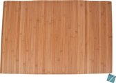 Tapis de Douche Antidérapant en Bamboe - Marron Clair | Articles de salle de bain/maison respectueux de Eco | 80x50x0,5cm | Pour le Sauna et plus