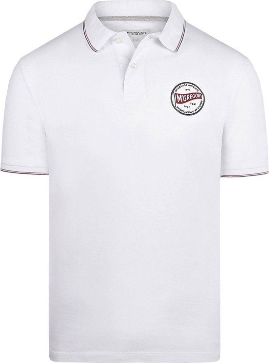 McGregor Poloshirt Tipping Polo With Badge Rf Mm231 9001 03 9000 White Mannen Maat - XL