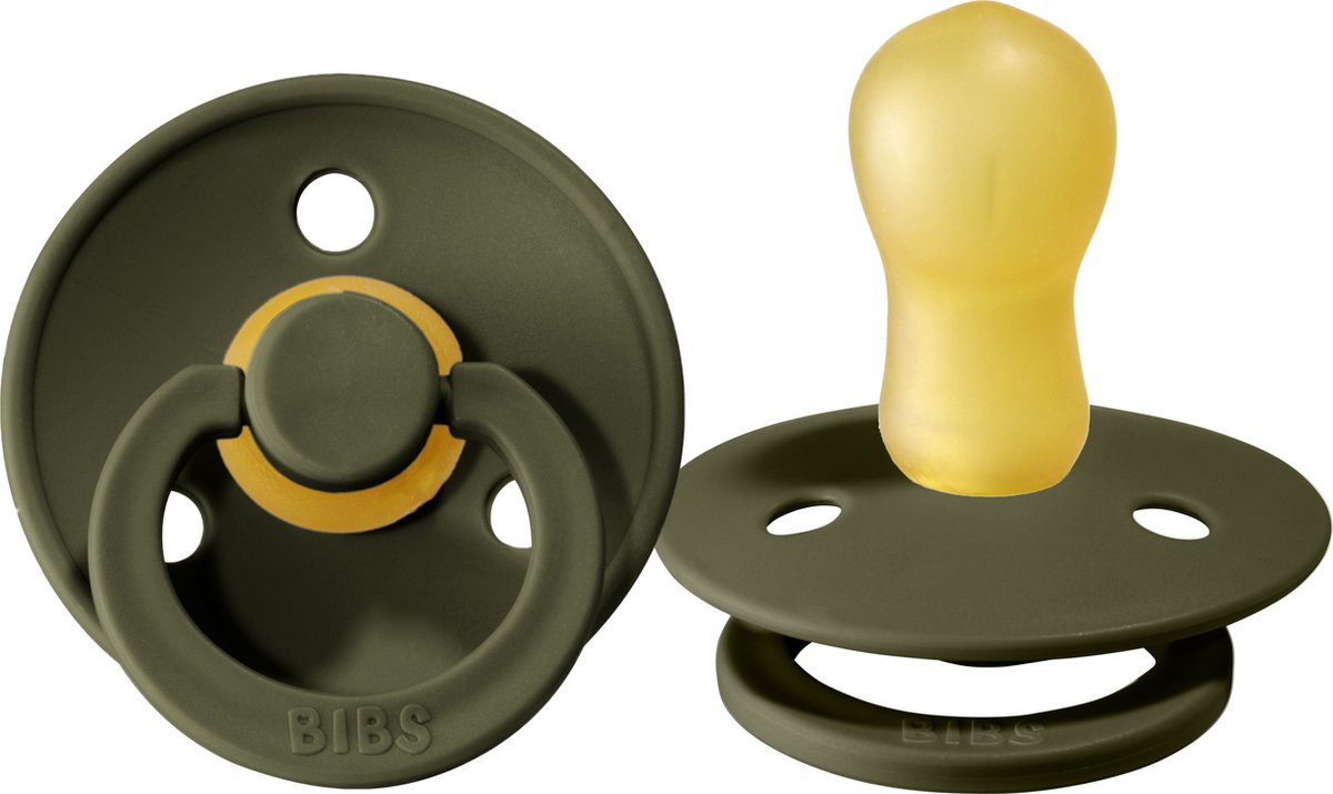 Goedkoopste Bibs Fopspeen Round 18mnd Hunter Green