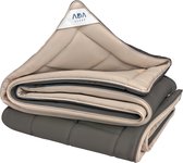 Ada Sleep dekbed - 240x220 cm - bruin/beige - all year - enkel - wasbaar - anti allergie - dekbed zonder overtrek - zomerdekbed & winterdekbed