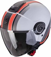 Scorpion Exo-City II Vel Matt Grey-Red XS - Maat XS - Helm