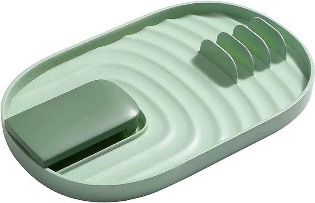 Maxium - Lepelhouder - Groen - Spatelhouder - Pollepelhouder - Dekselhouder - Keukengerei houder - Kookgereihouder - Pannendekselhouder - Organizer