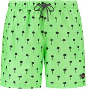 SHIWI boys swim shorts shiwi scratch palm Zwembroek - new neon green - Maat 98/104