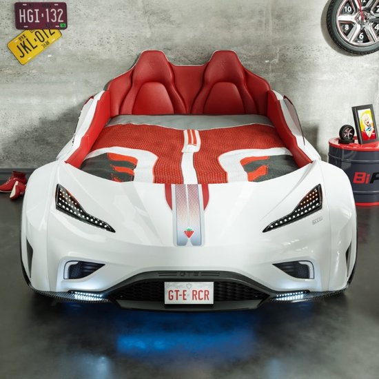 GTS Racer autobé | lit bébé blanc pour garçon