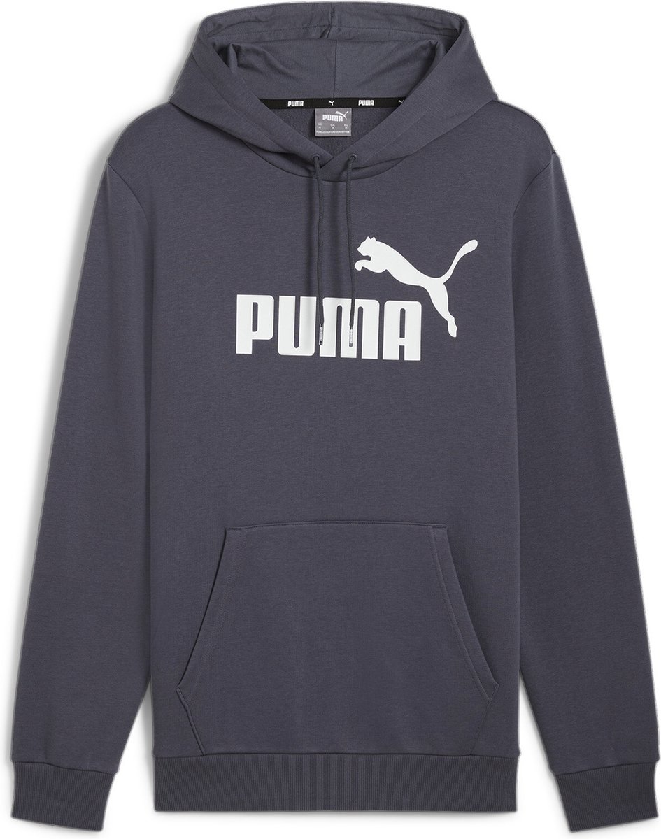 PUMA ESS Big Logo Hoodie FL (s) Heren Trui - Galactic Gray - Maat M