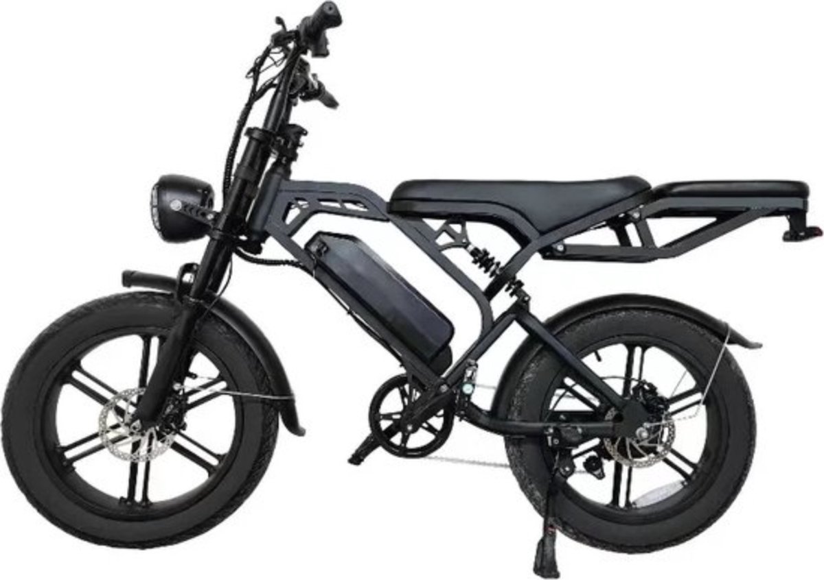 Vilolux® Fatbike electrisch - Fatbike V20 PRO - 2025 model - Achterzit - Legaal - Rijklaar geleverd - Niet opvoerbare fatbikes - 2 Jaar garantie - Telefoontasje - Hydraulische remmen - Alarm - Dark Grey op Prijzenvolger.com