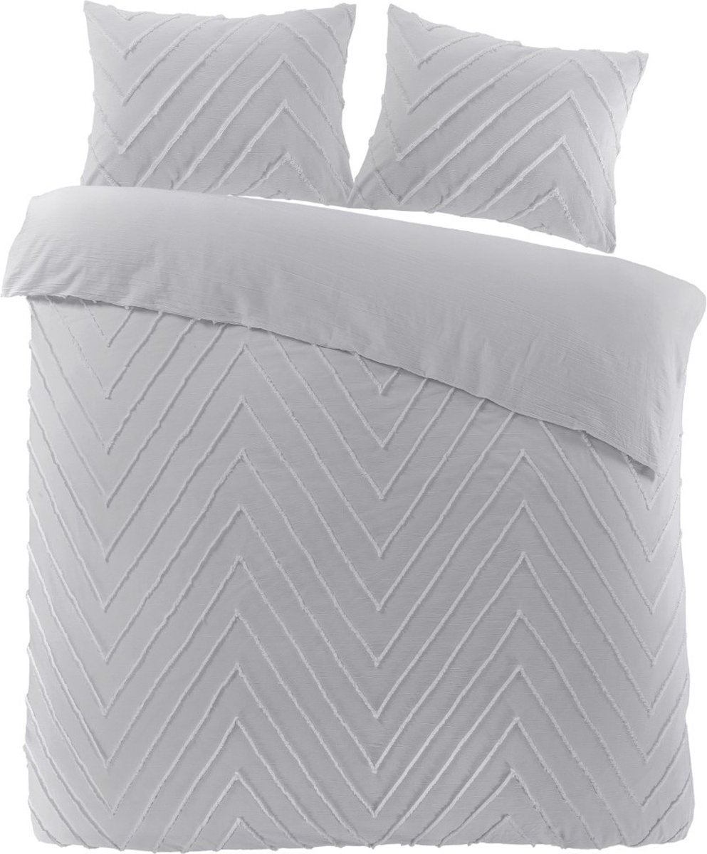Papillon Valencia Dekbedovertrek - Lits-jumeaux - 240x200/220 cm - Grijs