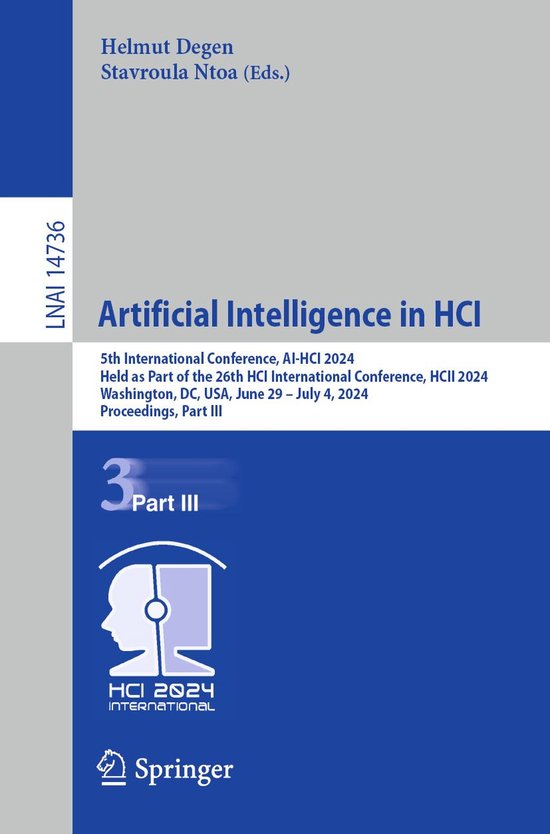 Springer Nature Proceedings Computer Science 3 - Artificial  ... - cover
