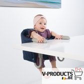 V&V Products Kinderstoel | Eetstoel | Tafelhangstoel | Opvouwbaar | Inklapbaar | Baby wipper | Blauw