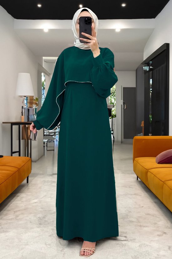 Foto: Modabout lange jurk abaya hijab jurk dames nelb0007d2024zmt