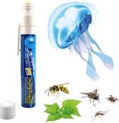 Gelpen 15 ml snelle werking na contact met kwallen met kalmerende ammoniak - Effectief tegen muggenbeten, brandnetel, vliegen, teken, bijen en wespen.