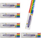 THE TWIDDLERS - Set Van 6 Regenboogkleurige Verfsticks Voor Pride Vieringen, Festivals, Parades - Make-up Accessoires Voor Feestjes