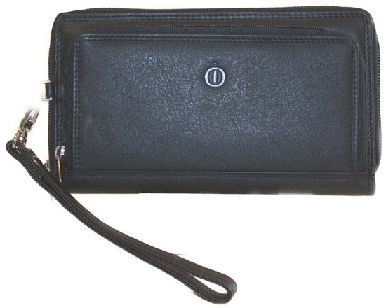 Dames portemonnee groot met afneembaar polsbandje 516 Zwart
