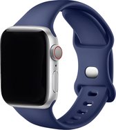 Bracelet en Siliconen Innerlight® adapté pour Apple Watch - Blauw Marine - 38/40/41 mm - S/ M - Convient pour Apple Watch Series 1 2 3 4 5 6 SE 7 8