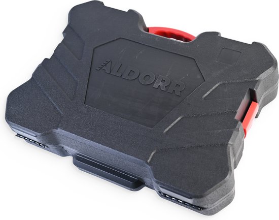 ALDORR Tools - 196-Delige gereedschapsset in koffer - Toolbox - Gereedschapskoffer Gevuld - Gereedschapskist - Schroevendraaierset - Aluminium - Handgereedschap - Basisgereedschap - Met Momentsleutel Ratel - Cadeau voor mannen - Housewarming Cadeau