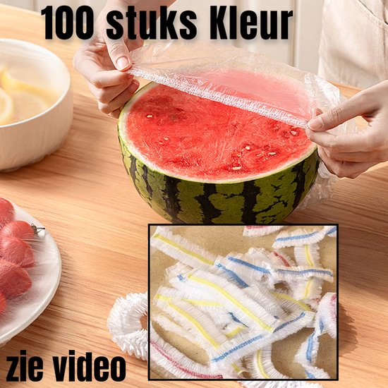 Pizsieat 300 stuks herbruikbare voedselCharlotte, elastische voedselfolie, opbergzak, herbruikbaar, voor het bewaren van groenten en fruit of het bewaren van levensmiddelen