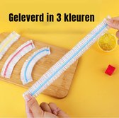 .nl® Allernieuwste pièces Film de protection pour conserver les Nourriture, les repas, les plats et les fruits - Transparent - jusqu'à max 38 cm - 100 PIÈCES