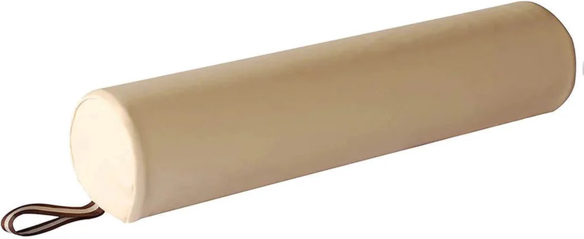 Goedkoopste ZenGrowth® Massagetafel Knierol 3/4 Rond – Beige – 66 cm x 13 cm – Rolkussen – Kniekussen – Handige ritssluiting – Comfortabel - Hygiënisch