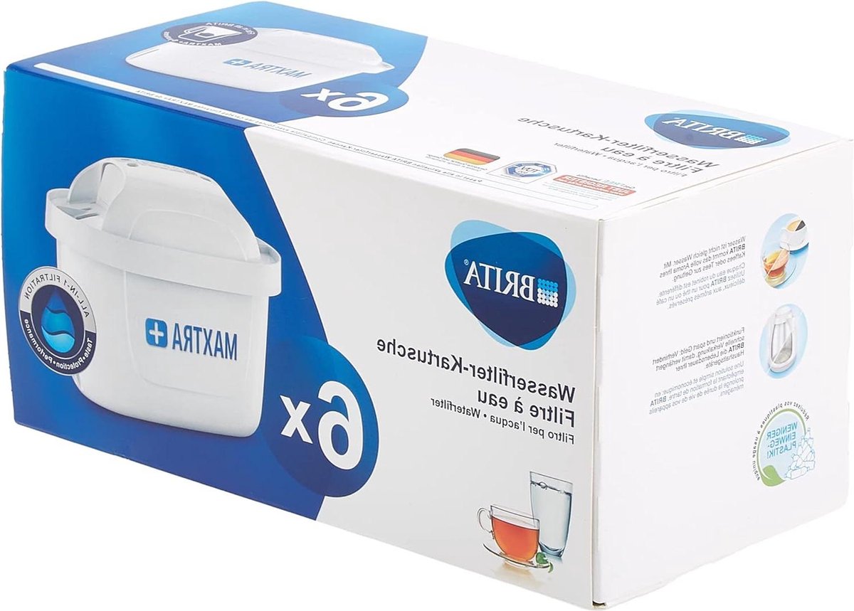 Maxtra+ Filterpatroon 6 Stuk - Verbeter de waterkwaliteit met Brita! waterfilter